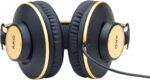 ⁦AKG K92 Closed-Back, Studio Headphones Matte Black and Gold⁩ - الصورة ⁦5⁩