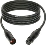 كابل ميكرو M2 ممتاز XLR انثى ذكر من كولتز - 10 متر اسود لميكروفون