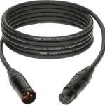 كابل ميكرو M2 ممتاز XLR انثى ذكر من كولتز - 10 متر اسود لميكروفون