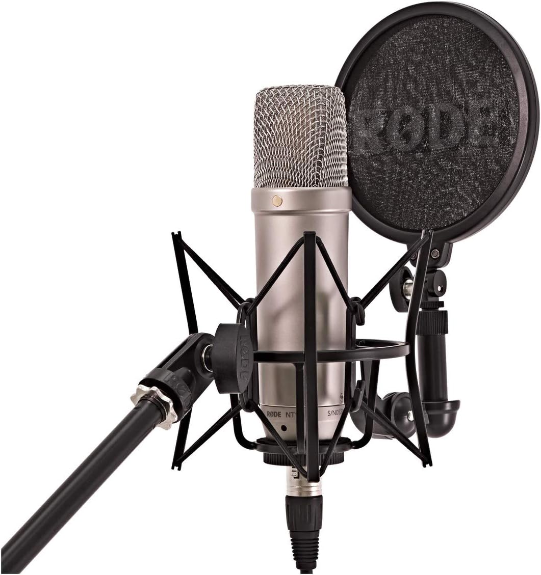 61awpJxudDL._AC_SL1200_.jpg ميكروفون مكثف قطبي (كوندينسر) من رود موديل NT1-A، الجيل الجديد، XLR، أسود - الصورة 1