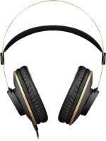 ⁦AKG K92 Closed-Back, Studio Headphones Matte Black and Gold⁩ - الصورة ⁦4⁩