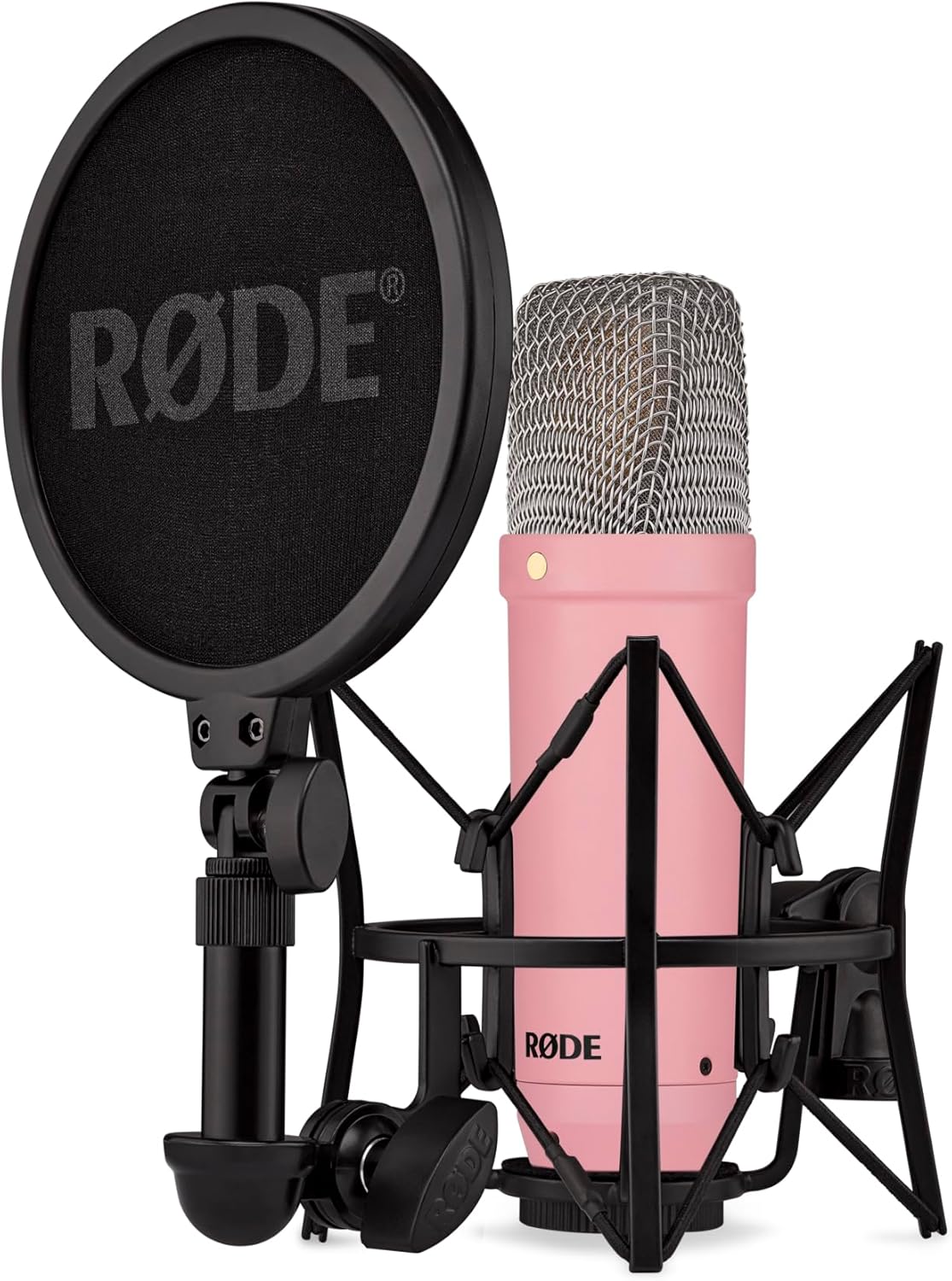71ibB8ReJoL._AC_SL1500_.jpg RØDE NT1 Signature Pink مايكروفون استوديو كلاسيكي بتقنية حديثة - الصورة 1