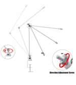 ⁦JUSPINS AM-300 White Metal Desk Mic Arm⁩ - الصورة ⁦2⁩