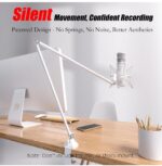 ⁦JUSPINS AM-300 White Metal Desk Mic Arm⁩ - الصورة ⁦3⁩