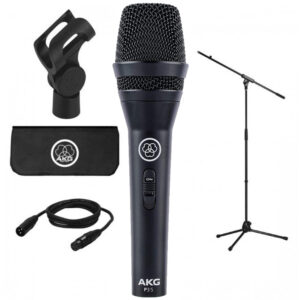 AKG P3S Vocal Microphone Dynamic , XLR & stand