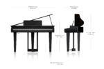 ⁦Roland Digital Grand Piano GP-3-PE – Polished Ebony⁩ - الصورة ⁦6⁩