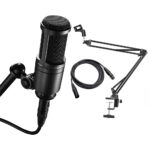 Audio-Technica AT2020 and cable xlr , arm stand