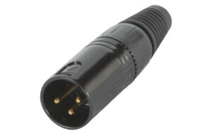 Male XLR Cable-Mount Connector