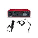 focusrite Scarlett solo , AT2020, Stand & XLR